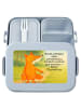 Mr. & Mrs. Panda MEPAL Bentobox Fuchs Laterne Design mit Spruch in Blau Pastell