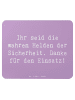 Mr. & Mrs. Panda Mouse Pad Spruch Sicherheitsdienst Helden mit S... in Lavendeltraum
