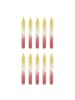 Butlers Stabkerze DIP-DYE 10er-Set in Gelb / Pink