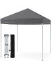 COSTWAY Pavillon 2x2m Pop-up Faltpavillon in Grau