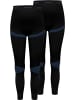 2 x Lange Unterhosen Ski- und Thermounterwäsche in Schwarz/Blau