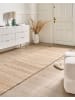 Beliani Kurzflor AMRAVATI in Beige/Grün - (W) 80 x (L) 300 cm