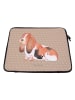 Mr. & Mrs. Panda Laptop Sleeve Hund Basset Hound ohne Spruch in Hundeglück