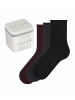 Falke Socken 3er Pack in Rot/Grau/Schwarz