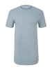 TOM TAILOR Denim T-Shirt STRUCTURED-SHIRT in Blau