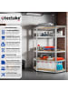 tectake Schwerlastregal  schnelle Montage, silber