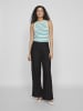 Vila Wide Leg Hose in Black Beauty