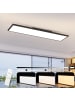 ZMH Deckenlampe LED in schwarz L 120cm Lang flach Dimmbar 40W Moderne Küchenlampe