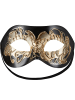 tectake Elegante Halbmaske in Einheitsgröße, schwarz
