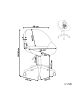 Beliani Bürostuhl SELMA in Grau/Silber - (W) 62 x (H) 84 x (L) 62 cm