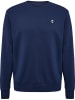 Hummel Sweatshirt mit Rundhalsausschnitt und dezentem Logo-Design in Blau