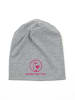 SCHIETWETTER Beanie für Kids mit Print Möwe in grey/fuchsia