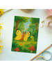 Mr. & Mrs. Panda Postkarte Raupe Schmetterling Design ohne Spruch in Weiß