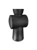 GILDE Vase Train anthrazitfarben - (H) 32 cm