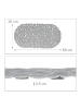relaxdays Badewannenmatte in Grau - (B)36 x (T)68 cm