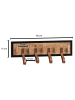 FineBuy Wandgarderobe in Braun / Mango / 60x6x15