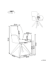 Beliani Esszimmerstuhl MOKENA in Beige/Braun - (W) 58 x (H) 90 x (L) 66 cm