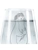 Mr. & Mrs. Panda Trinkglas Pinguin Blumen ohne Spruch in Transparent
