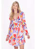 IZIA Women Dress in red multicolor