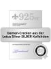 LOTUS silver Ohrringe Silber 925 Sterling Silber Zirkoniastein Creolen