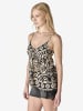 KOROSHI Damen-Tanktop bedruckt in Schwarz