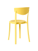 Beliani 4er-Set Esszimmerstuhl VIESTE in Gelb
