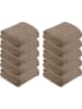 REDBEST Fleece Wohndecke 10er-Pack in taupe