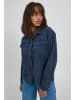 PULZ Jeans Langarmhemd in blau