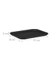 relaxdays 10 x Serviertablett in Schwarz - (B)41 x (T)30 cm