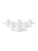 Villeroy & Boch 6er Set Espressotassen mit Untertassen Modern Grace 60 ml weiß in weiß