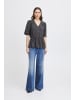 ICHI Bluse kurzarm IHCINOMA Regular fit in Asphalt