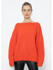 SASSYCLASSY Oversize Strick-Pullover in Orange