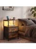 SONGMICS 2er-Set: Nachttisch Bellah in Braun - (B)39.6 x (H)60.4 x (T)30 cm