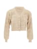 Swirly Strickjacke in Taupe