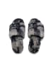 Flip Flop Hausschuh "slide*fur 2 tone" in schwarz