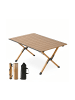 relaxdays Campingtisch in Natur - (B)90 x (H)44 x (T)60 cm
