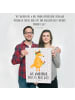 Mr. & Mrs. Panda Poster Fuchs Blumen mit Spruch in Grau Pastell