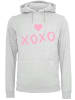 F4NT4STIC Hoodie Valentinstag xoxo in grau meliert