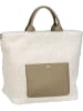 Abro Handtasche Raquel Faux Shearling 30004 in Ivory/Siena