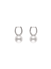 NAEMI Women Earrings in Silver White