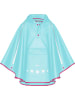 Playshoes Kinder Regenjacke "Regenponcho faltbar" in Türkis
