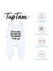 TupTam Unisex Baby Strampler mit Spruch in rot/weiß
