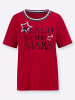 Sieh an! Kurzarm-Shirt in rot-schwarz