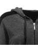Erwin Müller Interlock-Jersey Freizeitjacke in anthrazit meliert-schwarz
