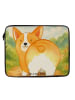 Mr. & Mrs. Panda Laptop Tasche Corgi Po Design ohne Spruch in Weiß