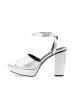 Bianco Plateauabsätze in Silver