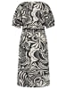 Gerry Weber Kleid Gewebe in Ecru/Weiss/Schwarz Druck