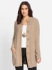 WITT WEIDEN Ajour-Strickjacke in beige-ecru-meliert