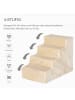 Pawhut Hundetreppe Beige 46L x 35B x 35H cm
