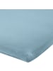 Erwin Müller Single-Jersey Bio Topper-Spannbettlaken Bayreuth in blau
